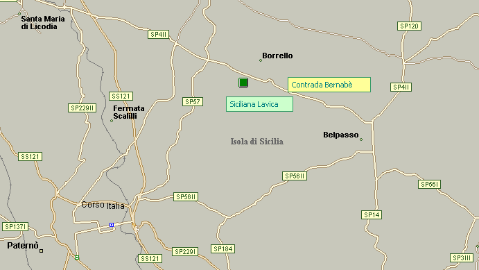 Siciliana Lavica - Cave di Bernab SP 411 Belpasso - Santa Maria di Licoddia